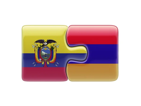 Armenia ecuador puzzle-konzept — Stockfoto