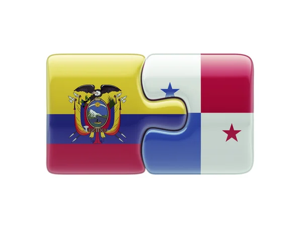 Panama ecuador puzzle-konzept — Stockfoto