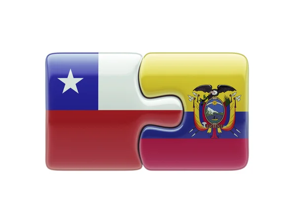 Chili ecuador Puzzle-Konzept — Stockfoto