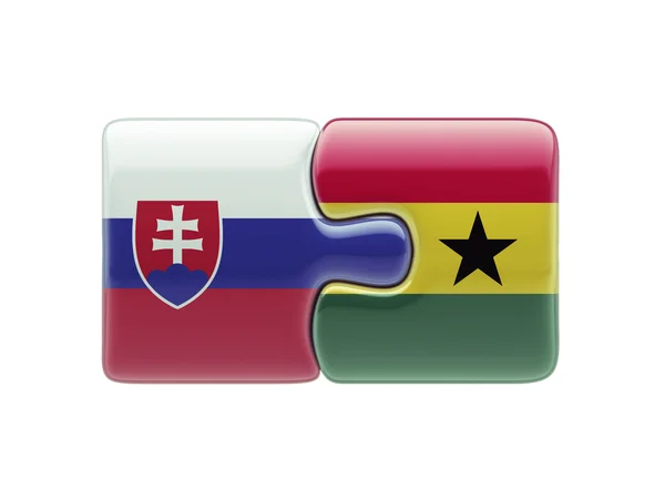 Slovakia Ghana  Puzzle Concept — Stock Photo, Image