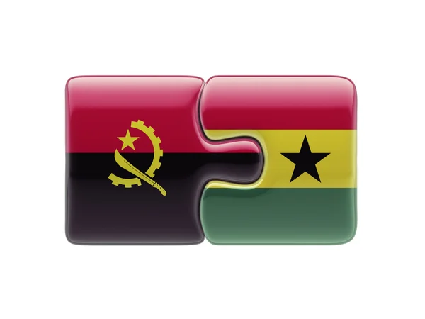 Angola Ghana  Puzzle Concept — Stock Photo, Image