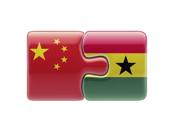 China Ghana  Puzzle Concept — Stock Photo, Image