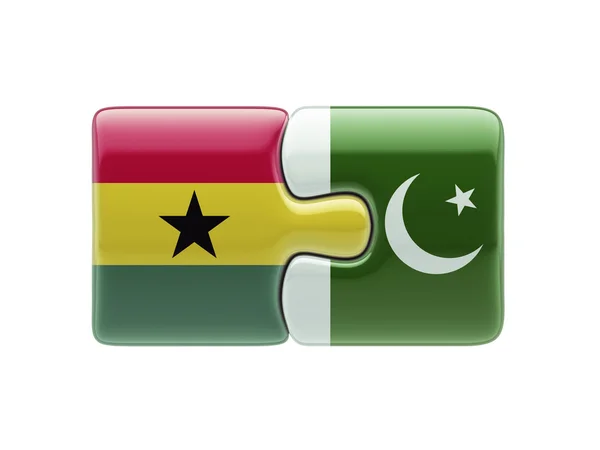 Pakistan Ghana  Puzzle Concept — Stock Photo, Image