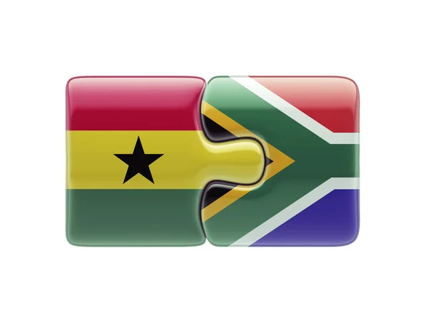 South Africa Ghana  Puzzle Concept — Stock Photo, Image