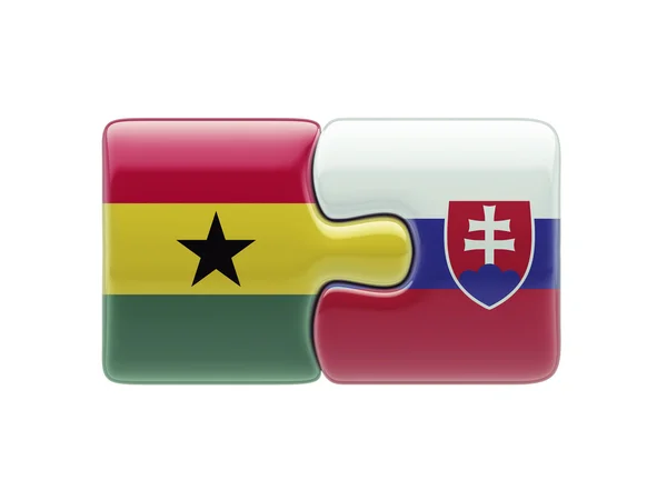 Slovakia Ghana  Puzzle Concept — Stock Photo, Image