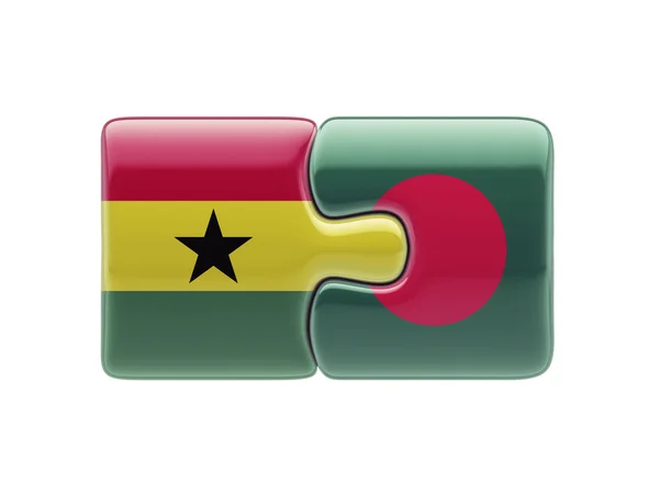 Bangladesh Ghana  Puzzle Concept — Stock Photo, Image