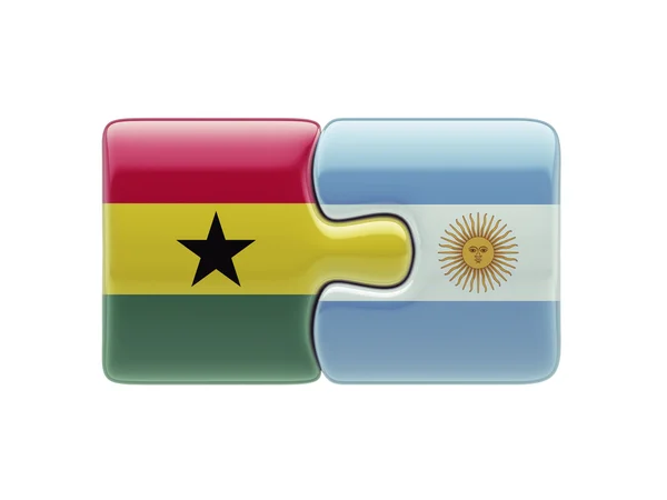 Argentina Ghana  Puzzle Concept — Stock Photo, Image