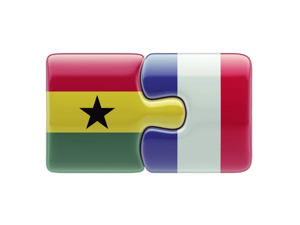 France Ghana  Puzzle Concept — Stock Photo, Image