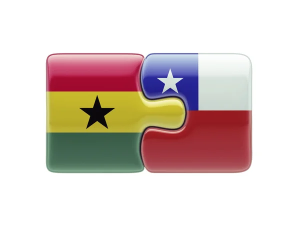 Chile Ghana  Puzzle Concept — Stock Photo, Image