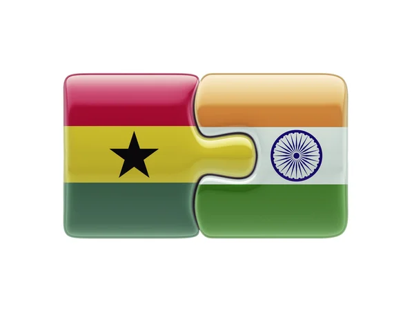 India Ghana puzzel Concept — Stockfoto