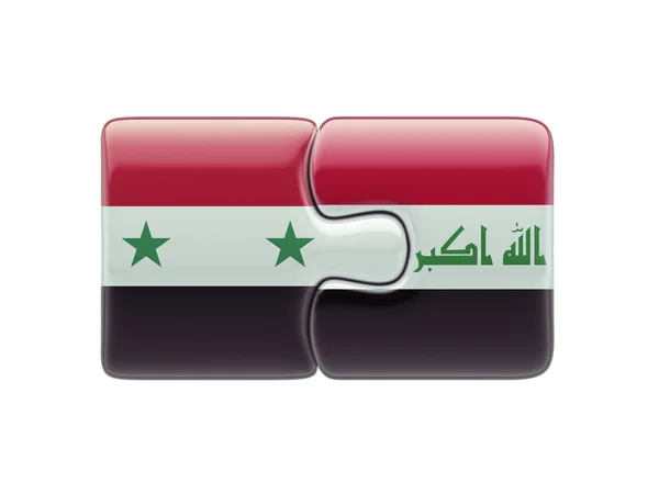 Syria Iraq  Puzzle Concept — Stock Photo, Image