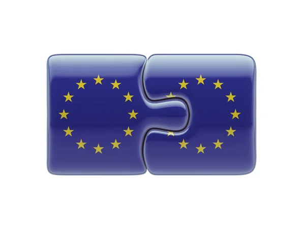 European Union  Puzzle Concept — Stock Photo, Image