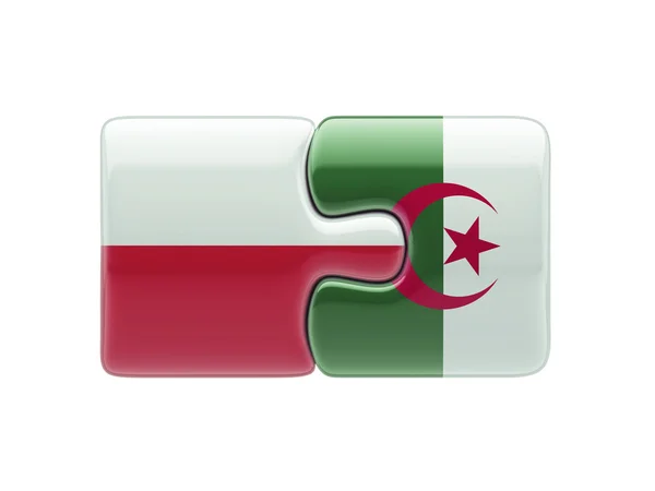 Polónia Argélia Puzzle Concept — Fotografia de Stock