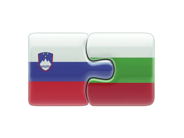 Slovenia Bulgaria  Puzzle Concept — Stock Photo, Image