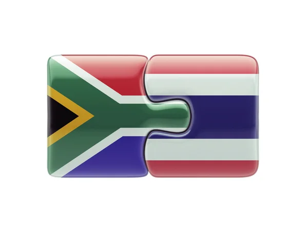 Thailand South Africa  Puzzle Concept — Stock Photo, Image