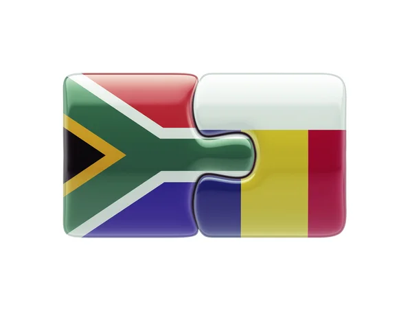 South Africa Romania  Puzzle Concept — Stock Photo, Image