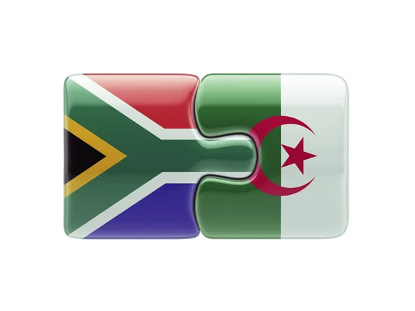 Sudáfrica Argelia Puzzle Concepto —  Fotos de Stock