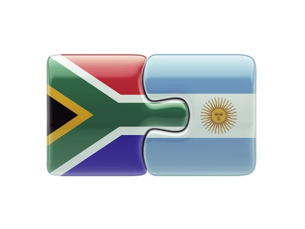 South Africa Argentina  Puzzle Concept — Stock Photo, Image