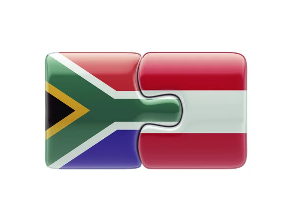 South Africa Austria  Puzzle Concept — Stock Photo, Image