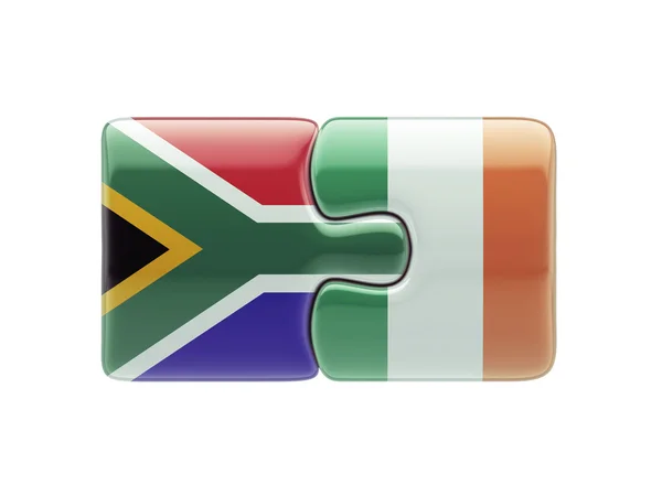 Sudafrica Irlanda Puzzle Concept — Foto Stock