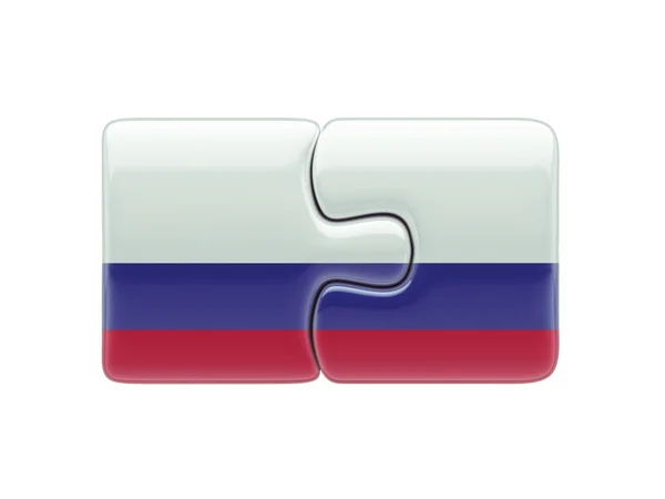 Rússia Puzzle conceito — Fotografia de Stock