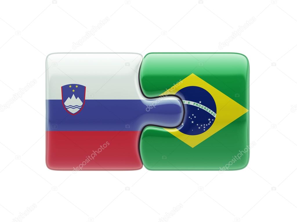 Slovenia Brazil  Puzzle Concept