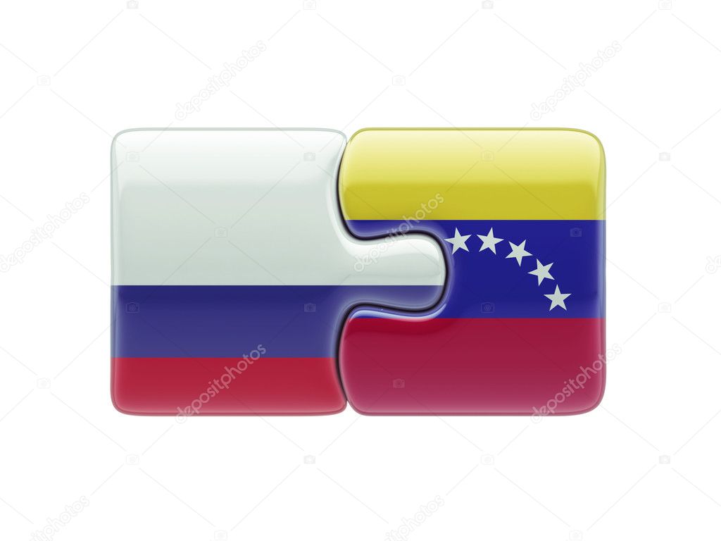 Russia Venezuela  Puzzle Concept