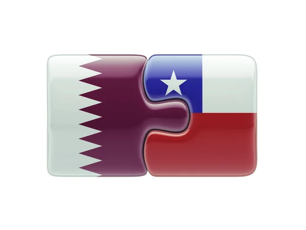 Qatar Chile pussel koncept — Stockfoto