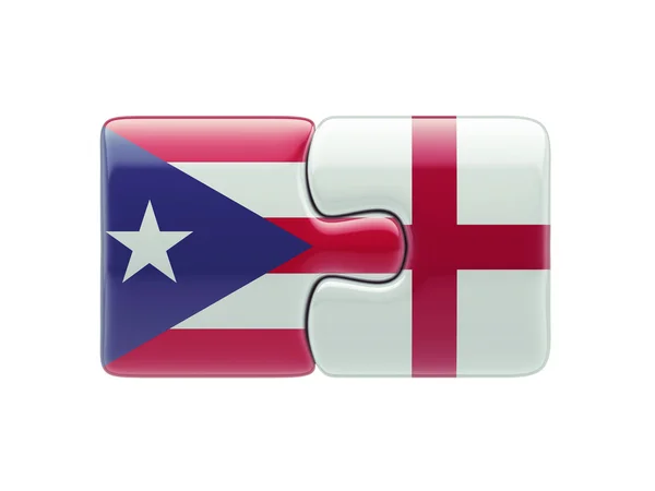 Puerto Rico England  Puzzle Concept — Stock Photo, Image
