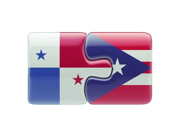Puerto Rico Panama pussel koncept — Stockfoto