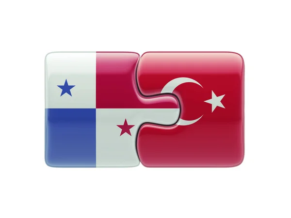 Panama Turkey  Puzzle Concept — Stock Photo, Image