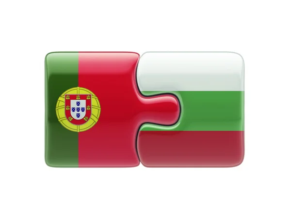 Portugal Bulgaria  Puzzle Concept — Stock Photo, Image