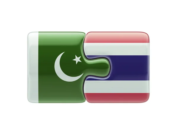 Thailand Pakistan Puzzle-Konzept — Stockfoto