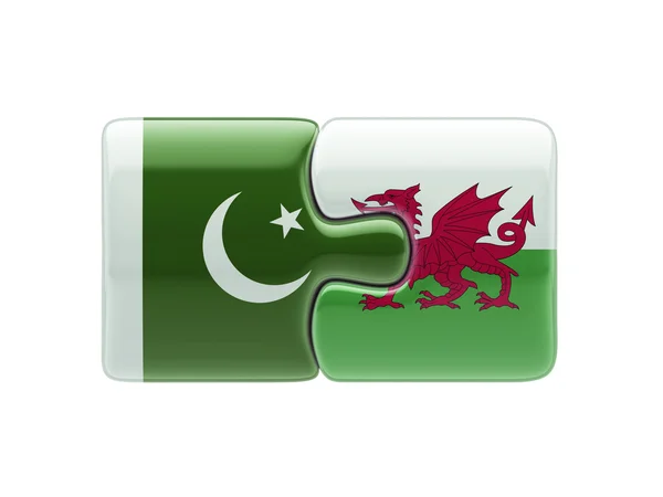 Pakistan Wales  Puzzle Concept — Stock Photo, Image