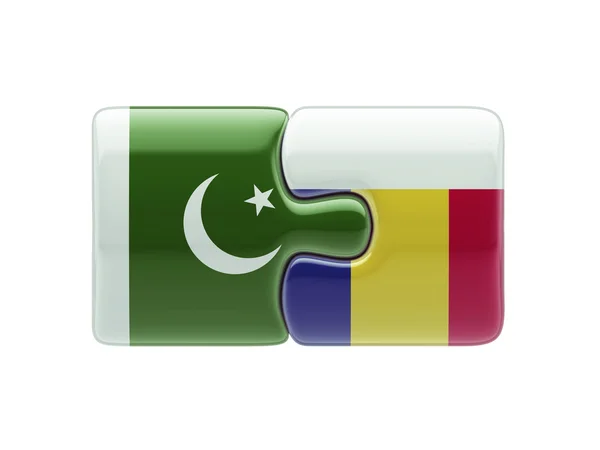 Romania Pakistan  Puzzle Concept — Stock Photo, Image