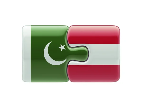 Pakistan Austria  Puzzle Concept — Stock Photo, Image