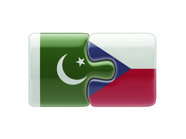 Pakistan Czech Republic  Puzzle Concept — Stock Photo, Image