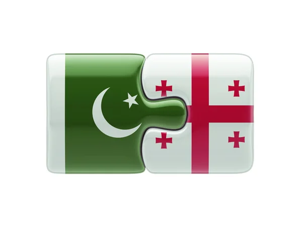 Pakistan Georgia  Puzzle Concept — Stock Photo, Image