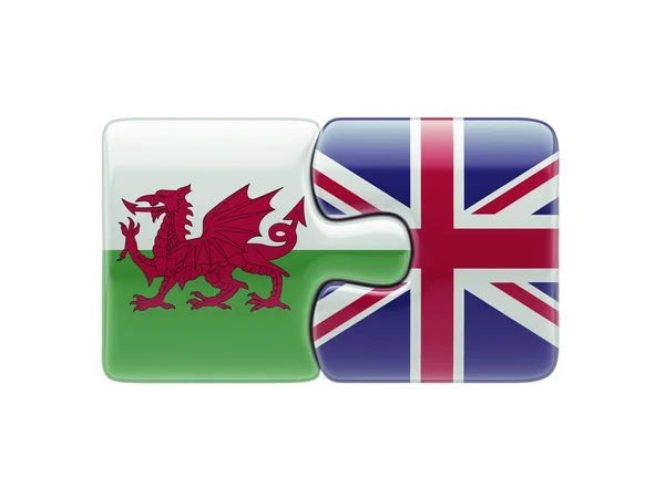 Wales Verenigd Koninkrijk puzzel Concept — Stockfoto