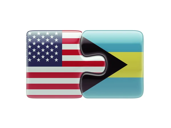 Verenigde Staten Bahama's puzzel Concept — Stockfoto