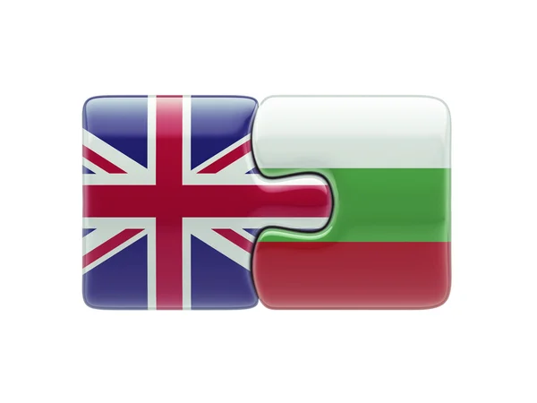 Verenigd Koninkrijk Bulgarije puzzel Concept — Stockfoto