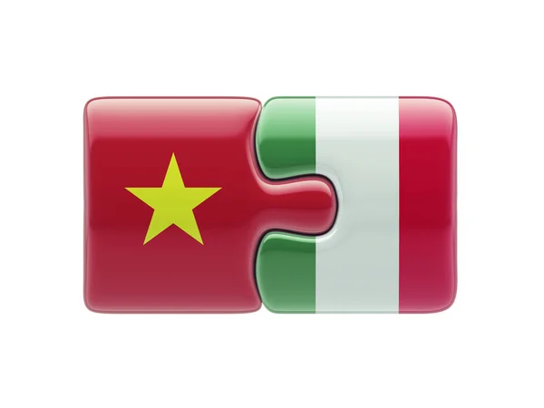 Vietnam Italië puzzel Concept — Stockfoto