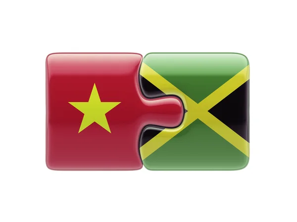 Vietname Jamaica Puzzle Concept — Fotografia de Stock