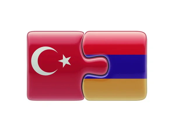 Τουρκία Αρμενία παζλ έννοια — Φωτογραφία Αρχείου