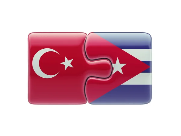Turkiet Kuba pussel koncept — Stockfoto
