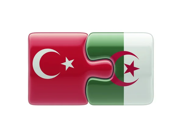 Turquia Argélia Puzzle Concept — Fotografia de Stock