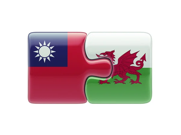 Wales Taiwan puslespil koncept - Stock-foto