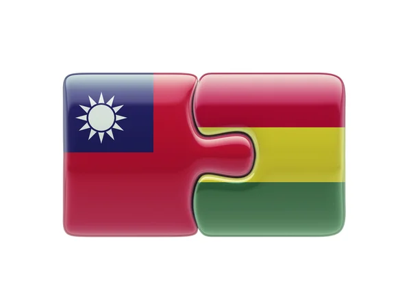 Taiwan Bolivia puzzel Concept — Stockfoto