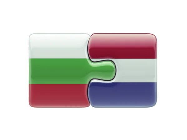 Bulgarie Pays-Bas Puzzle Concept — Photo