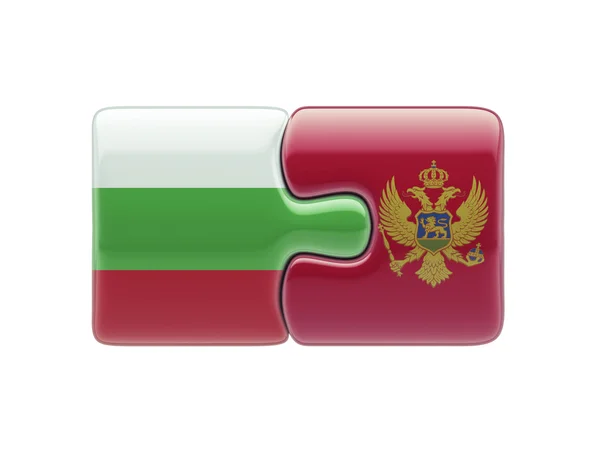 Bulgarije Montenegro puzzel Concept — Stockfoto